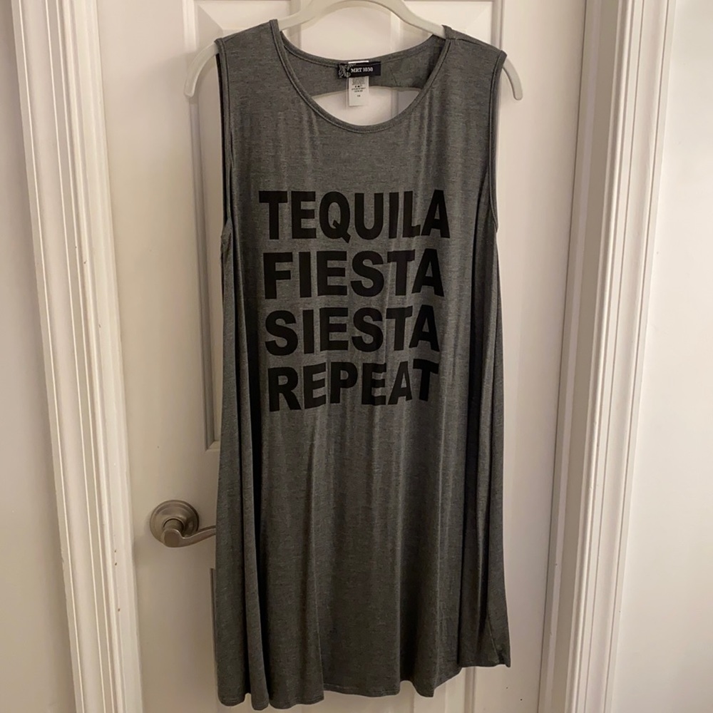 Grey coverup dress